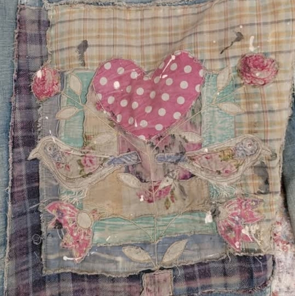 NWT Magnolia Pearl Musette Patchwork Jeans - Picture 3 of 3